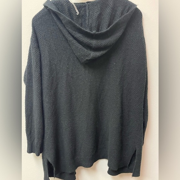 BECEEL Black Hoodie Cardigan Sweater Size Medium - Picture 4 of 5